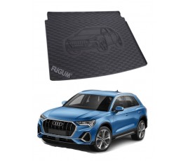 Gumová vaňa do kufra Rigum - Audi Q3 2019 - Horná i dolná podlaha