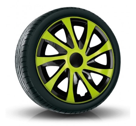 Puklice kompatibilné na auto Seat 16" DRACO Zelené 4 ks