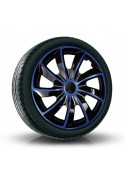 Puklice kompatibilné na auto Opel 15" QUAD Modré 4ks