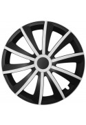 Puklice kompatibilné na auto Hyundai 14" GRAL bielo-čierne 4ks