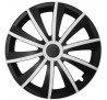Puklice kompatibilné na auto Peugeot 14" GRAL bielo-čierne 4ks