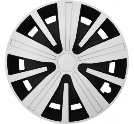 Puklice kompatibilné na auto Seat 14" SPINEL bis bielo-čierne 4ks