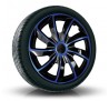 Puklice kompatibilné na auto Dacia 17" QUAD Modré 4ks