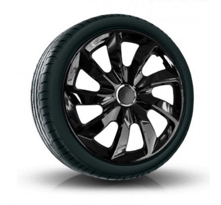 Puklice kompatibilné na auto Subaru 14" STIG Čierne 4ks