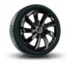 Puklice kompatibilné na auto Subaru 16" STIG Čierne 4ks