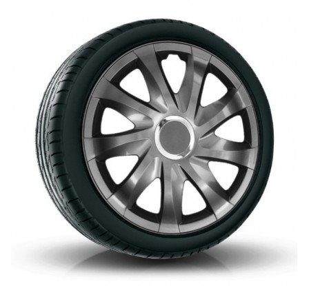 Puklice kompatibilné na auto Opel 14" DRIFT Grafitové 4ks