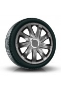 Puklice kompatibilné na auto Volvo 15" DRIFT Grafitové 4ks