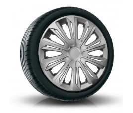 Puklice kompatibilné na auto BMW 14" STRONG Silver 4 ks