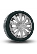 Puklice kompatibilné na auto Fiat 14" STRONG Silver 4 ks