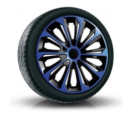 Puklice kompatibilné na auto Audi 15" STRONG duocolor modré 4 ks