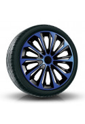 Puklice kompatibilné na auto Fiat 15" STRONG duocolor modré 4 ks