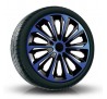 Puklice kompatibilné na auto Peugeot 16" STRONG duocolor modré 4 ks