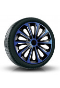 Puklice kompatibilné na auto Peugeot 16" STRONG duocolor modré 4 ks