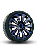 Puklice kompatibilné na auto Volkswagen 16" STRONG duocolor modré 4 ks