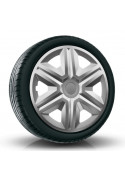 Puklice kompatibilné na auto Chevrolet 15" Action Sivé 4ks