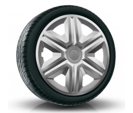 Puklice kompatibilné na auto Renault 15" Action Sivé 4ks