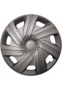 Puklice kompatibilné na auto Subaru 14" CYRKON grafitové 4ks