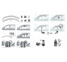 Deflektory predné + zadné - protiprievanové plexi kompatibilné pre Opel Grandland X 2017 →