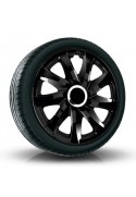 Puklice kompatibilné na auto Mazda 15" DRIFT Čierne 4ks