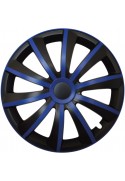 Puklice kompatibilné na auto Fiat 14" GRAL modré 4ks