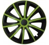 Puklice kompatibilné na auto Citroen 14" GRAL zeleno - čierne 4ks