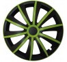 Puklice kompatibilné na auto Seat 15" GRAL zeleno - čierne 4ks