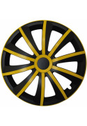 Puklice kompatibilné na auto Ford 16" GRAL žlto - čierne 4ks