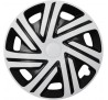 Puklice kompatibilné na auto Citroen 14" CYRKON bielo-čierne 4ks