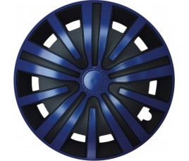 Puklice kompatibilné na auto Skoda 16" SPINEL Modro-čierne 4ks