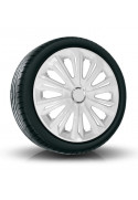 Puklice kompatibilné na auto Opel 15" STRONG Biele 4 ks
