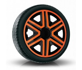 Puklice kompatibilné na auto Mitsubishi 15" Action Duocolor Orange 4ks
