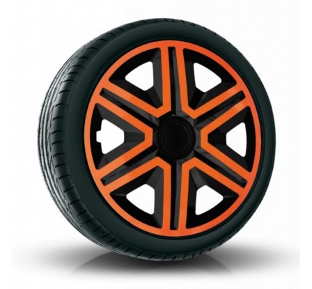 Puklice kompatibilné na auto Alfa Romeo 15" Action Duocolor Orange 4ks