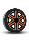 Puklice kompatibilné na auto Alfa Romeo 16" Action Duocolor Orange 4ks