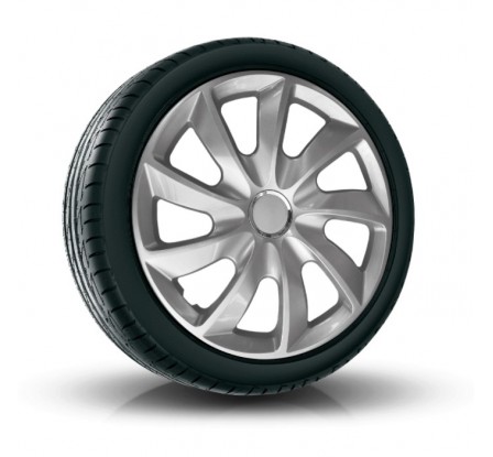 Puklice kompatibilné na auto Citroen 15" STIG Sivé lakované 4ks