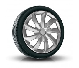 Puklice kompatibilné na auto Renault 15" STIG Sivé lakované 4ks