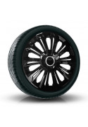 Puklice kompatibilné na auto Fiat 16" STRONG čierne 4 ks