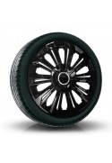 Puklice kompatibilné na auto Mitsubishi 16" STRONG čierne 4 ks