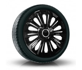 Puklice kompatibilné na auto Peugeot 16" STRONG čierne 4 ks