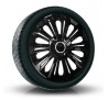 Puklice kompatibilné na auto Renault 16" STRONG čierne 4 ks