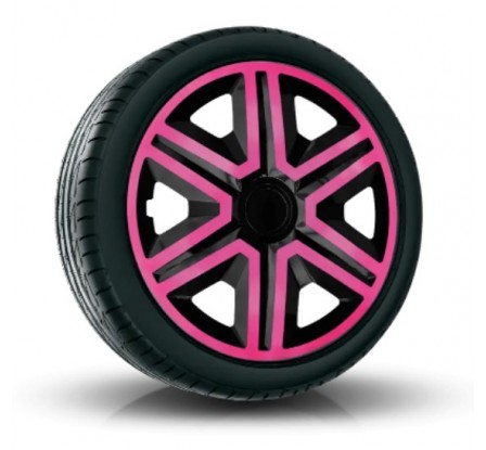 Puklice kompatibilné na auto Mazda 15" Action Ružové 4ks