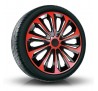 Puklice kompatibilné na auto Fiat 16" STRONG Červeno - čierne 4ks