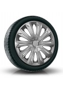 Puklice kompatibilné na auto Fiat 15" STRONG Sivé lakované 4ks