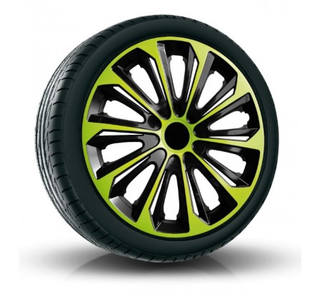 Puklice kompatibilné na auto KIA 15" STRONG Zelené 4ks