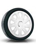 Puklice kompatibilné na auto Alfa Romeo 16" DRIFT Biele 4ks