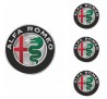 Puklice kompatibilné na auto Alfa Romeo 16" DRIFT Biele 4ks