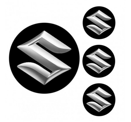 Logo na stredy kolies - živicové 4ks - SUZUKI