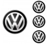 Logo na stredy kolies - živicové 4ks - VW