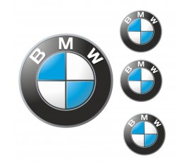 Logo na stredy kolies - živicové 4ks - BMW 55mm