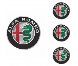 Logo na stredy kolies - živicové 4ks - ALFA ROMEO 55mm