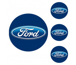 Logo na stredy kolies - živicové 4ks - FORD 55mm